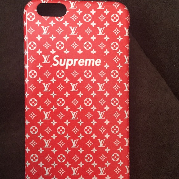 Louis Vuitton Accessories Supreme Red Iphone 6 Plus Case Poshmark